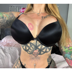 Schwarzer Push-up Bh mit...